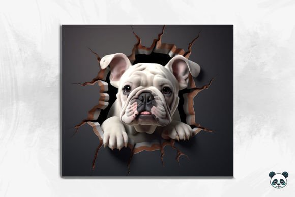 3D Bulldog Cracked Hole 2: Sublimation Design Guide