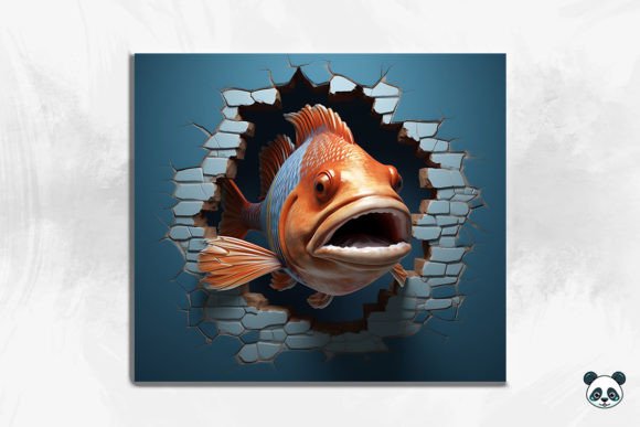 3D Fish Cracked Hole Tumbler Wrap 13 Guide