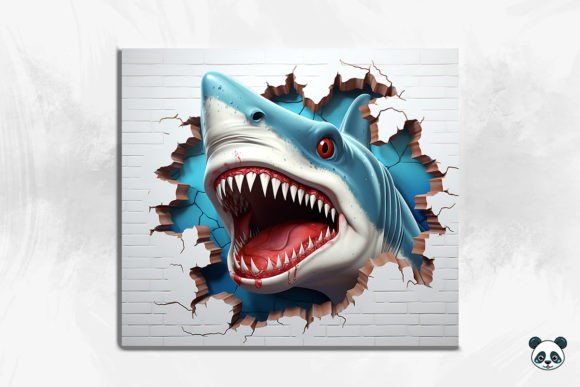 3D Shark Cracked Hole Tumbler Wrap 7 Design Guide
