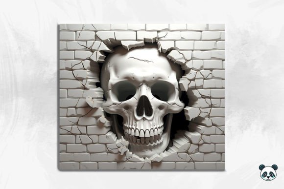 3D Skeleton Cracked Hole Tumbler Wrap 10 Design