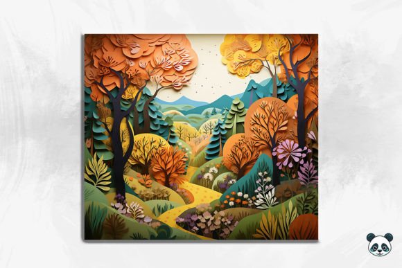 Bringing Nature to Life: The 3D Tranquil Forest Scene Cracked Hole 26 Design