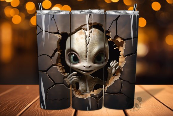 Elevate Designs with 3D Alien Art