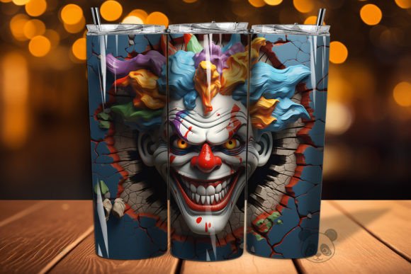 Elevate Designs with 3D Clown Art