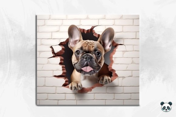 Elevate Designs with 3D French Bulldog Art