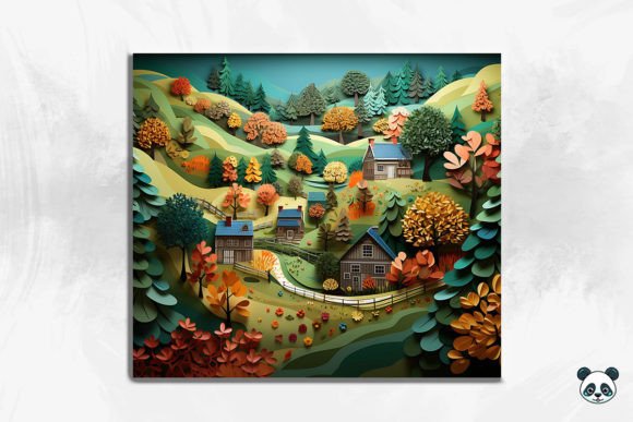 Elevating Sublimation Projects with the 3D Rustic Countryside Cracked Hole 10 Design