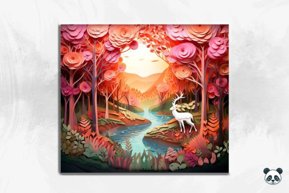 Evaluating the 3D Tranquil Forest Scene Cracked Hole 23 for Sublimation Projects