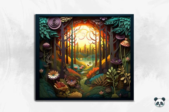 Evaluating the 3D Tranquil Forest Scene Cracked Hole for Sublimation Projects