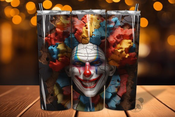 Exploring the 3D Clown Cracked Hole Tumbler Wrap 11 for Custom Sublimation Projects
