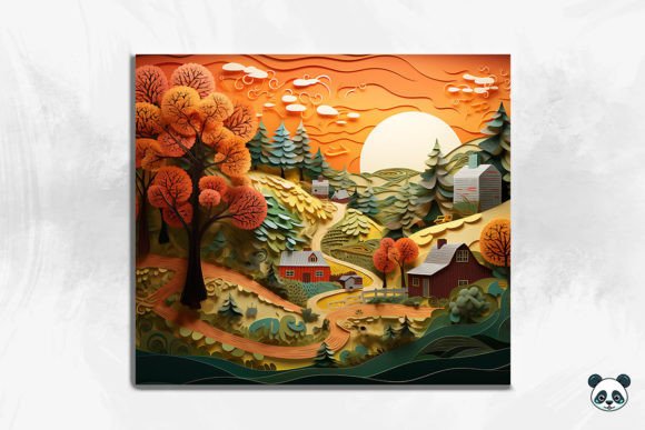 Exploring the Depth of 3D Rustic Countryside Cracked Hole 1 in Modern Sublimation Design