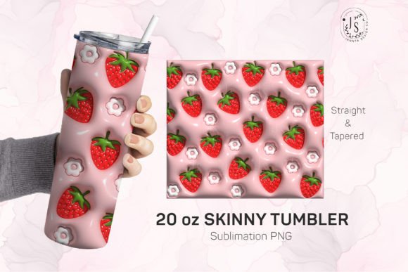 Mastering the Inflated Bubble Strawberry Tumbler Wrap for Modern Sublimation Projects