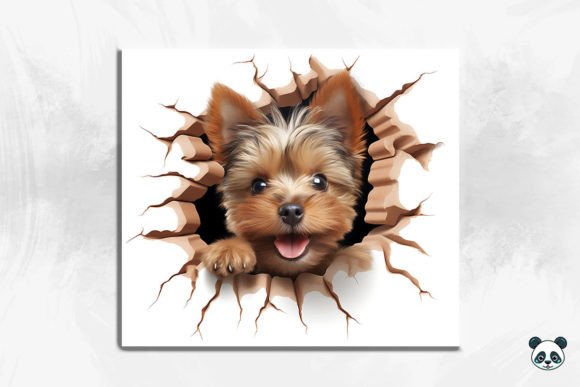 Strategic Application of the 3D Yorkshire Terrier Cracked Hole Design for Premium Sublimation Products