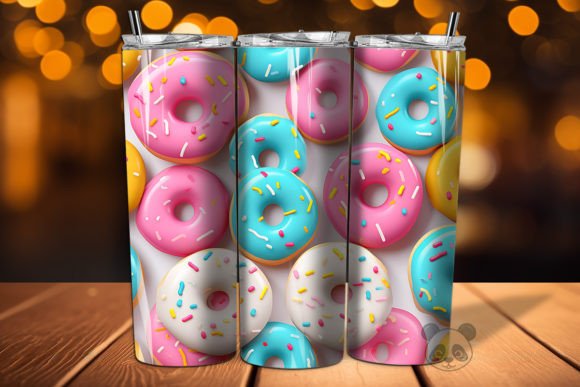 Unlocking Creative Potential with 3D Donut Seamless Pattern 2 for Sublimation Projects