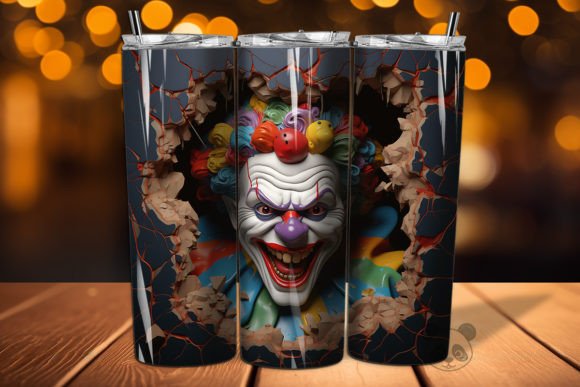 Unlocking Creativity: The Ultimate Guide to 3D Clown Cracked Hole Tumbler Wraps for Sublimation