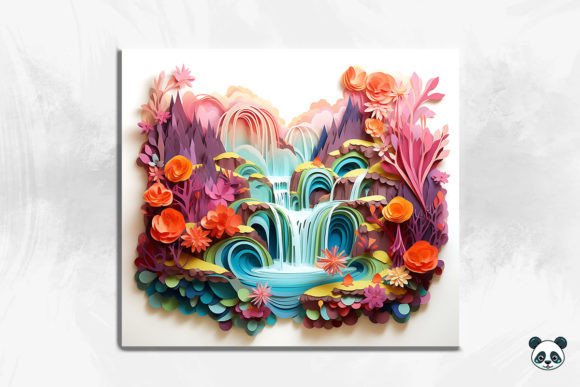 Unlocking the Visual Depth of the 3D Enchanting Waterfall Cracked Hole 30 Design